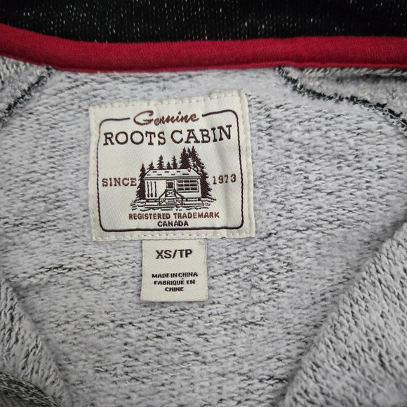 Roots Cabin 1/4 zip up Sweatshirt Mens size Xsmall - Picture 7 of 11